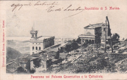 Delcampe - REPUBBLICA DI S. MARINO - Panorama Col Palazzo Governativo E La Cattedrale - San Marino