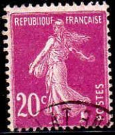 Delcampe - France Poste Obl Yv: 190 Mi:185 Semeuse Camée Sans Sol Fond Uni (Beau Cachet Rond) - Gebraucht