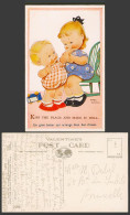Delcampe - MABEL LUCIE ATTWELL Old Postcard Kiss The Place Make It Well French Caption 3788 - Non Classés