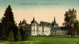 Delcampe - CPA Chateau De Chantilly Le Chateau Vu Du Parc - Chantilly