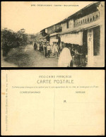 Delcampe - Indo-China Old Postcard Cochinchine Cantho Rue Principale Main Street Scene Shop - Non Classés