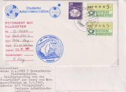 Delcampe - Germany Cover Heli Flight From Atka Bay To Georg Von Neumayer 3.1.1983( FPS216) - Polare Flüge