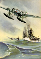 Delcampe - Aviazione - Cartolina Serie Arma Aeronautica "CZ 506 Bombarda Navi" - Marcofilía (Aviones)
