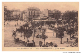 Delcampe - CAR-AHRP15-0714-66 - PERPIGNAN - Vue Panoramique De La Place Arago - Perpignan
