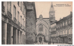 Delcampe - CAR-AHRP15-0705-66 - PERPIGNAN - Place Gambetta Et Cathedrale - Perpignan