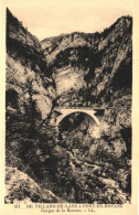 Delcampe - ISÈRE, VILLARD-DE-LANS, BOURNE GORGES, PONT-EN-ROYANS, TUNNEL, CLIFF, BRIDGE, B/W, POSTCARD, FRANCE - Villard-de-Lans