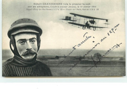 Delcampe - Robert Grandseigne Vola Le Premier La Nuit Sur Un Aéroplane - Monoplan Antoinette - Flieger