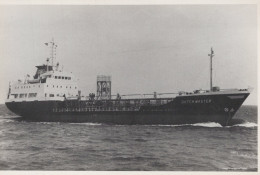 Delcampe - DUTCH MASTER Tanker Ship At Sea Postcard Size Real Photo #SDA879 - Tanker