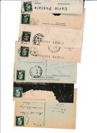 Delcampe - TIMBRES TYPE PASTEUR.....LOT DE 100 SUR CPA....VOIR SCAN...LOT 9 - 1922-26 Pasteur
