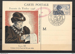 Delcampe - 1945 - Journée Du Timbre - SABLES D'OLONNE - 3 - 3 - ....-1949