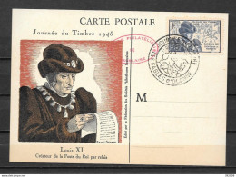 Delcampe - 1945 - Journée Du Timbre - SABLES D'OLONNE - 3 - 2 - ....-1949
