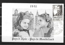 Delcampe - 1948 - 794 - Journée Du Timbre - MONTBELLIARD - 5 - ....-1949