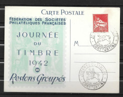 Delcampe - 1942 - Journée Du Timbre - CONSTANTINE - 2 - ....-1949