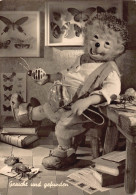 Delcampe - B333 Mecki Anthropomorphic Hedgehog Studying Bugs Insects RPPC Postcard - Insectos