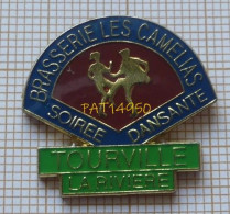 Delcampe - PAT14950 BRASSERIE LES CAMELIAS De TOURVILLE LA RIVIERE Dpt 76 SEINE MARITIME - Städte
