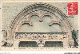 Delcampe - ANKP1-0015-01 - AMBRONAY - Portail De L'église - Scène Du Jugement - Belley