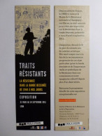 Delcampe - TRAITS RESISTANTS - Bande Dessinée / Résistance - Histoire - Marque Pages (photo Recto/verso) - Marcapáginas