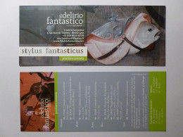 Delcampe - POISSON (recto) - LAPIN (verso) - Marque Pages Pour Spectacle Il Delirio Fantastico (photo Recto/verso) - Marcapáginas