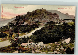 Delcampe - Riesengebirge 1909 - Mannstein Hüttenstempel Peterbaude - 39580487 - Polen