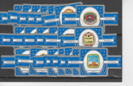 Delcampe - Reeks 4747  BIER SOORTEN    1-24        Sigarenbandjes , Sigarenbanden  ,  Vitolas ,bauchbinden - Etiquettes
