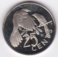Delcampe - Îles Vierges Britanniques, 25 Cents 1974 , Oiseau, Elizabeth II, En Cupronickel, KM# 4, UNC, Neuve - Jungferninseln, Britische