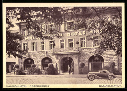 Delcampe - AK Saalfeld /Thür., Mauxion-Hotel Roter Hirsch, Am Markt - Saalfeld