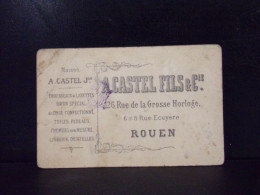 Delcampe - MAISON A. CASTEL . TROUSSEAUX ET LATETTES . 126 RUE DE LA GROSSE HORLOGE . ROUEN  .  . 218 CHROMOS - Publicidad