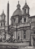Delcampe - CARTOLINA  ROMA,LAZIO-PIAZZA NAVONA-FONTANA DEL BERNINI-STORIA,MEMORIA,CULTURA,RELIGIONE,BELLA ITALIA,VIAGGIATA 1963 - Orte & Plätze