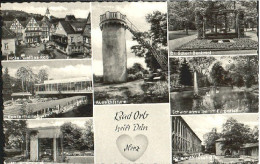 Delcampe - Bad Orb Spessart Hotel Konzerthalle Weiher Denkmal X 1962 - Bad Orb