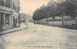Delcampe - Saint Etienne Tramway Place Massenet Publicité Cacao Blooker éd Chanal - Saint Etienne