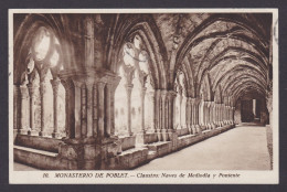 Delcampe - SPAIN, Vintge Postcard, Poblet Abbey, Cloister, Midday And West Naves - Sonstige & Ohne Zuordnung