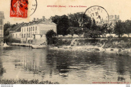 Delcampe - ANGLURE  L'île Et Le Château - Anglure