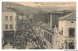 Delcampe - CAR-ADKP11-0798-69 - TARARE - Fetes De Gymnastique - L'Avenue De La Gare - Arrivee Des Societes - Tarare