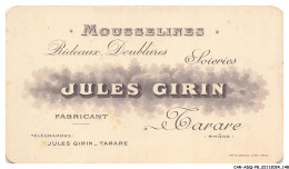 Delcampe - CAR-ADQP8-0541-69 - TARARE - Mousselines - Rideaux Doubles Soieries - Jules Girin - 8x11cm - Tarare