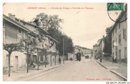 Delcampe - CAR-ADNP17-1159-69 - LIMONEST - L'entrée Du Village A L'arrivée Du Tramway - Limonest