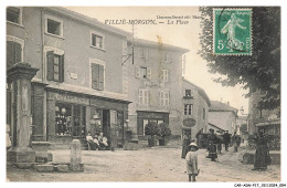 Delcampe - CAR-ADNP17-1129-69 - VILLIE-MORGON - La Place - Villie Morgon