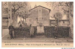 Delcampe - CAR-ADNP14-0881-69 - LE BOIS-D'OINGT - Place De La Chapelle Et Monument Aux Morts De 1870-71 - Le Bois D'Oingt