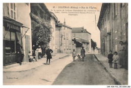 Delcampe - CAR-ADNP16-1072-69 - JULIENAS - Rue De L'église - Julienas