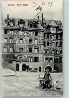 Delcampe - 6000 Luzern Lucerne 1907 - Hotel Waage Hundekarren - 13129153 - Luzern
