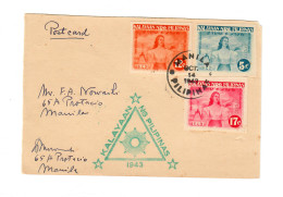 Delcampe - Japanische Besetzung: 1943 Kalayaan To Manila - Philippines