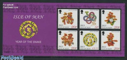 Delcampe - Isle Of Man 2013 Year Of The Snake S/s, Mint NH, Nature - Various - Snakes - New Year - Neujahr