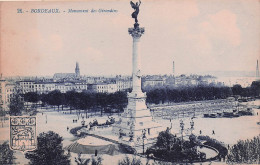 Delcampe - 33 BORDEAUX MONUMENT DES GIRONDINS - Bordeaux