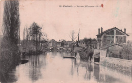 Delcampe - 91 CORBEIL ESSONNES VUE SUR L ESSONNE - Corbeil Essonnes