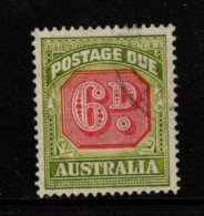 Delcampe - Australia D 117 1938 Postage Due 6 D,  Carmine And  Green,used - Portomarken