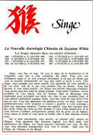 Delcampe - Cpsm   Astrologie Chinoise De Suzanne White   , Le Singe          K25 - Astrologie