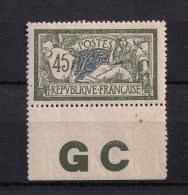 Delcampe - France 1907 - Bord De Feuille, Papier GC Neuf Sans Charnière - Yvert N°143d - 1900-27 Merson
