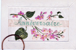 Delcampe - CARTE BRODEE ANNIVERSAIRE - Non Classés