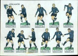 Delcampe - Bi3 Cartoncino Calciatori  Calcio Football Soccer Formazione Atalanta Anni 60 - Non Classés
