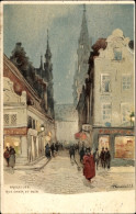 Delcampe - Artiste CPA Bruxelles Brüssel, Rue Chair Et Pain - Brüssel (Stadt)