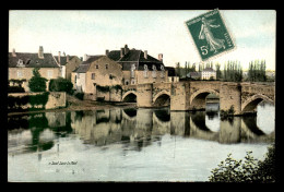 Delcampe - 86 - SAINT-SAVIN LE MONT - VUE SUR LA VIENNE - CARTE COLORISEE - Saint Savin